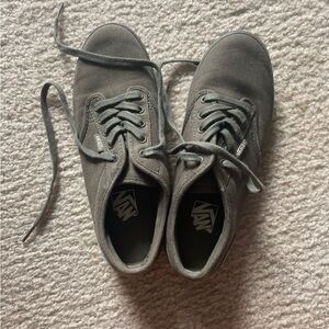 Vans Olive Green  Canvas Sneakers
